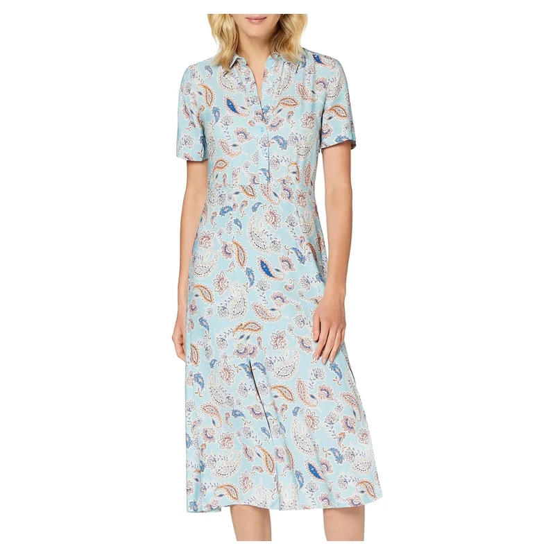 Midi Shirt Dress with Slit